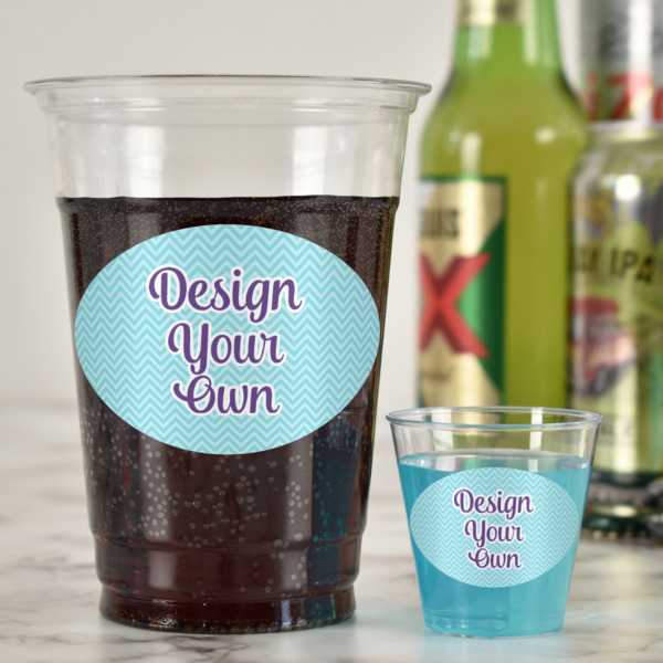 Custom Design - Plastic Shot Glasses - In Context
