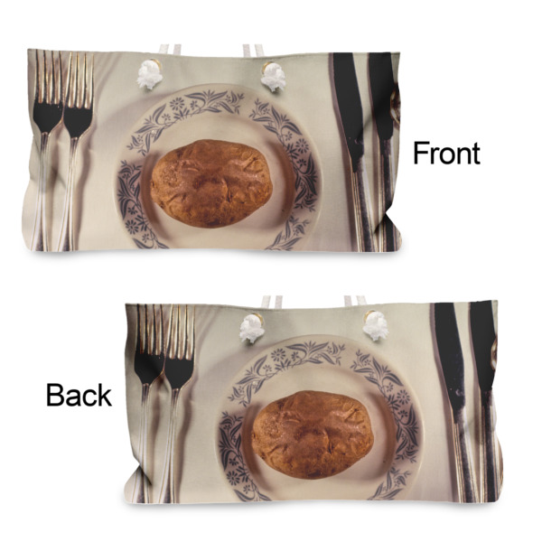 Custom Design - Large Rope Tote - From & Back View