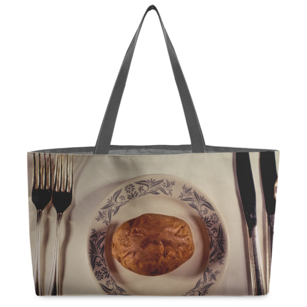 Custom Design Your Own Beach Totes Bag - w/ Black Handles