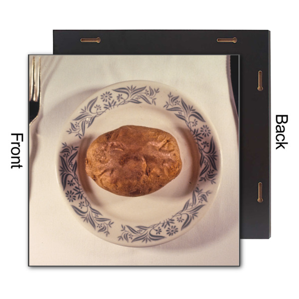 Custom Design - 12x12 Wood Print - Front & Back View