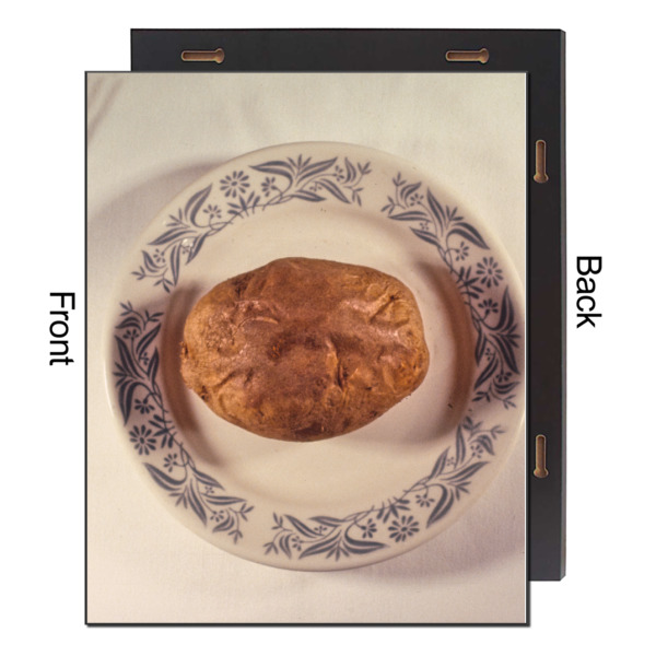 Custom Design - 16x20 Wood Print - Front & Back View