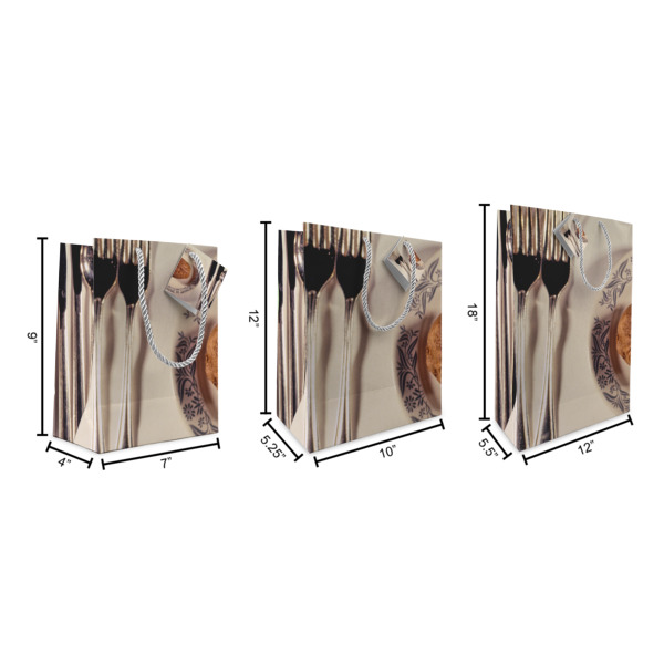Custom Design - Gift Bags - All Sizes - Dimensions