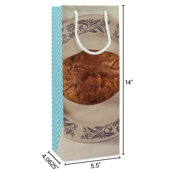 Custom Design - Wine Gift Bag - Dimensions