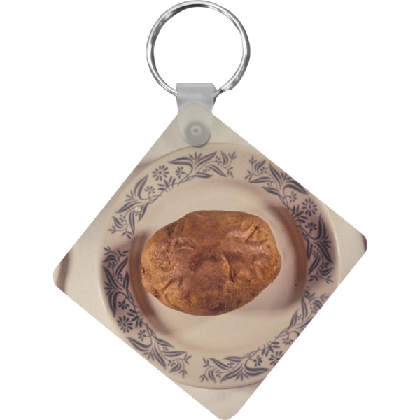 Custom Design Your Own Diamond Plastic Keychain