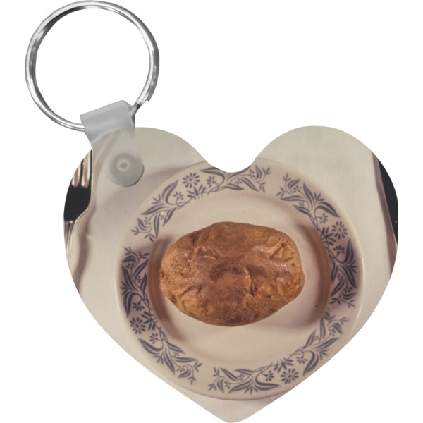 Custom Design Your Own Heart Plastic Keychain