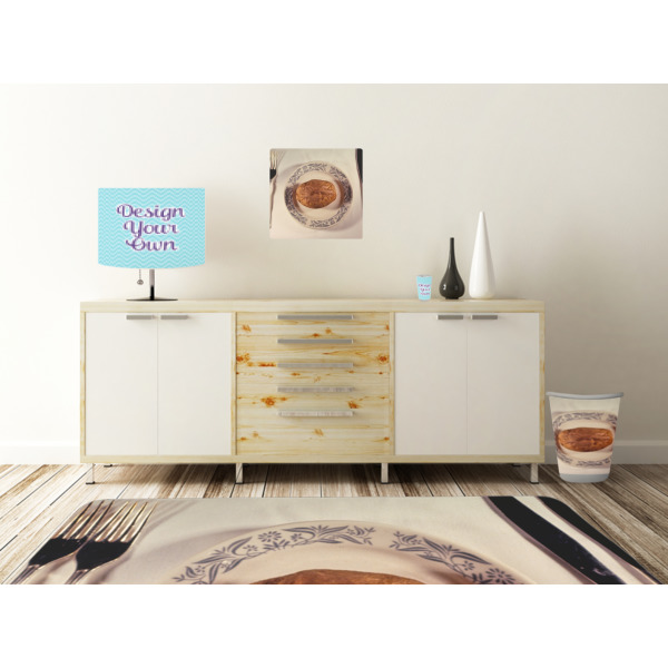 Custom Design - Square Wall Decal Wooden Desk