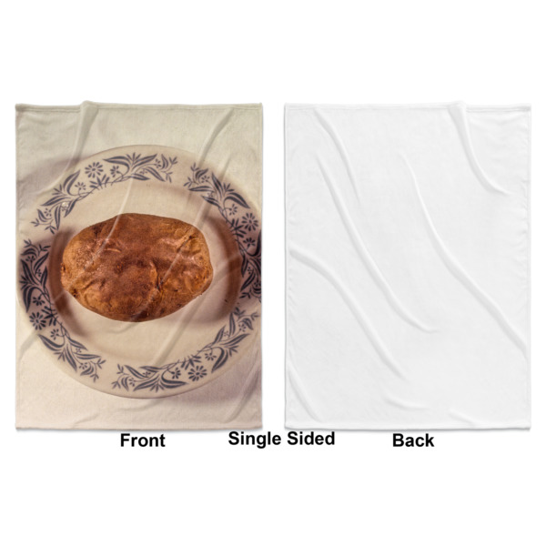 Custom Design - Baby Blanket (Single Sided - Printed Front, White Back)