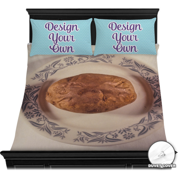 Custom Design - Bedding Set - Queen - Duvet - On Bed