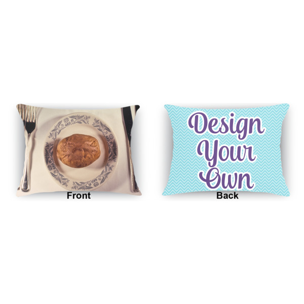 Custom Design - Outdoor Rectangular Throw Pillow (Front and Back)