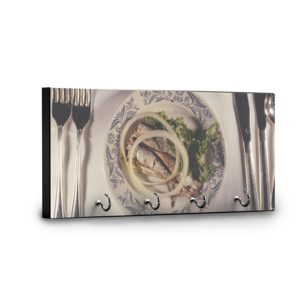 Custom Design - Key Hanger - Front View with Hooks