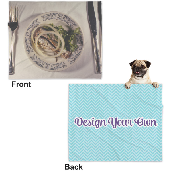Custom Design - Microfleece Dog Blanket - Large- Front & Back