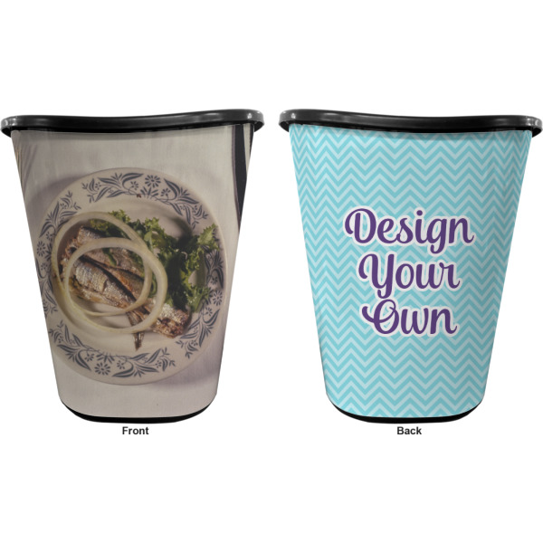 Custom Design - Waste Basket - Black - Double Sided - Approval