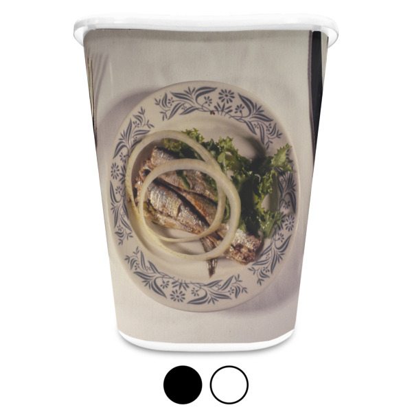 Custom Design - Waste Basket - Both Colors - Front