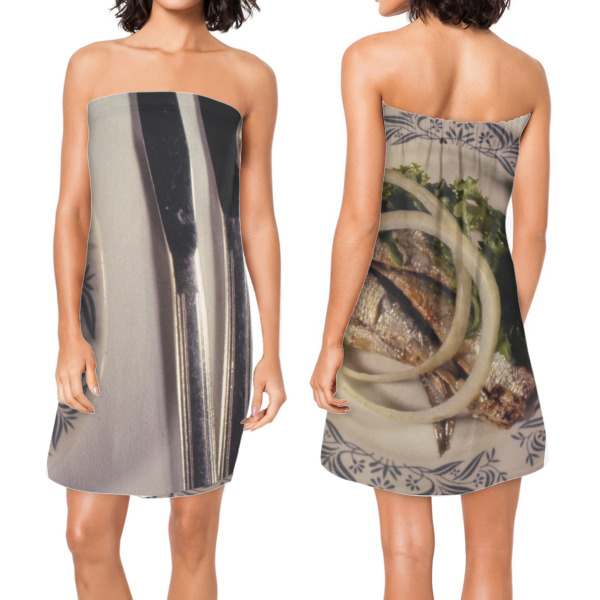 Custom Design - Custom Bath Wrap - Front & Back View