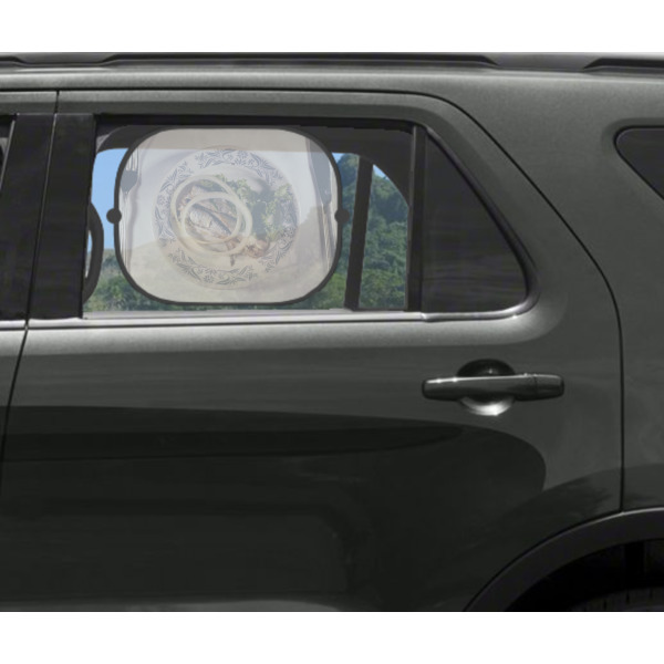 Custom Design - Car Sun Shade Black - In Car Window