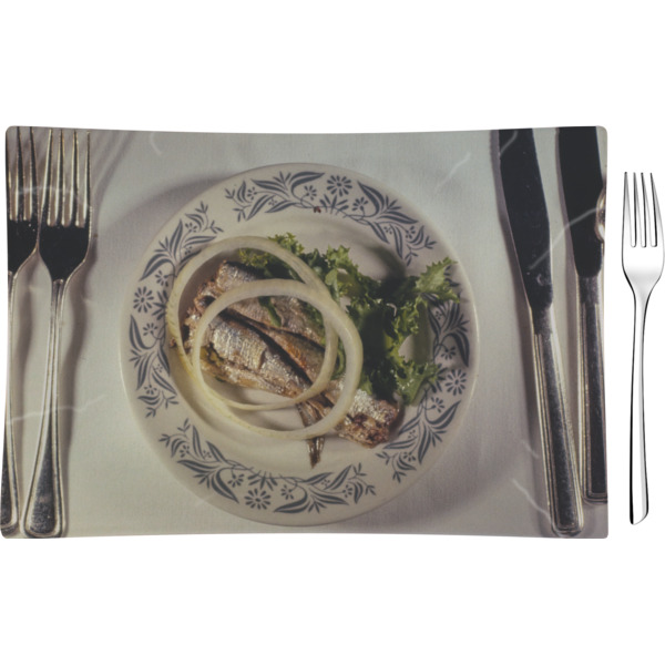 Custom Design Your Own Rectangular Glass Appetizer / Dessert Plate