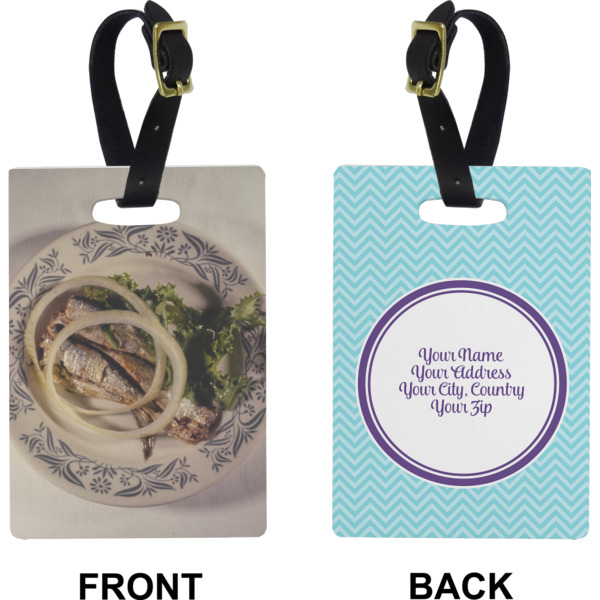 Custom Design - Rectangle Luggage Tag (Front + Back)