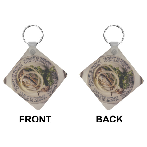 Custom Design - Diamond Keychain (Front + Back)