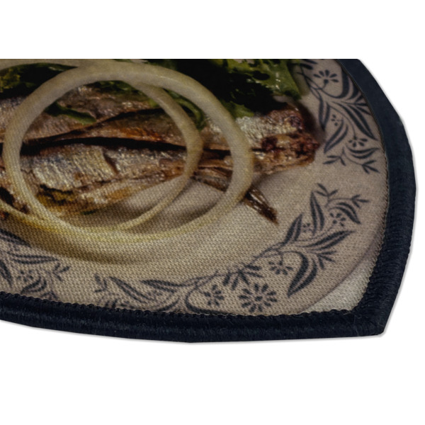 Custom Design - Iron On Patch - Shield - Style B - Closeup