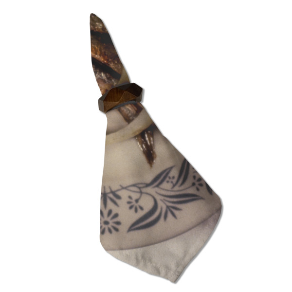 Custom Design - Cloth Napkins - Personalized Dinner (Folded in Ring) (MAIN)