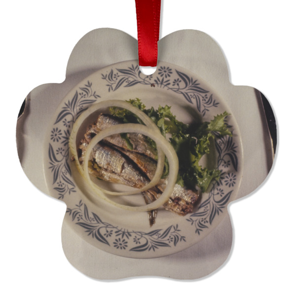 Custom Design - Metal Paw Ornament - Front