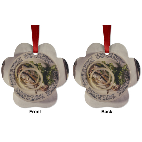 Custom Design - Metal Paw Ornament - Front and Back