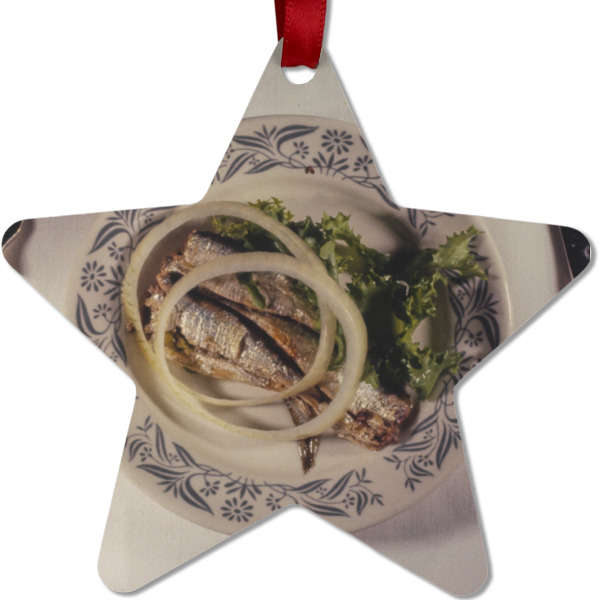 Custom Design - Metal Star Ornament - Front