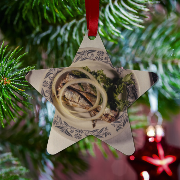 Custom Design - Metal Star Ornament - Lifestyle