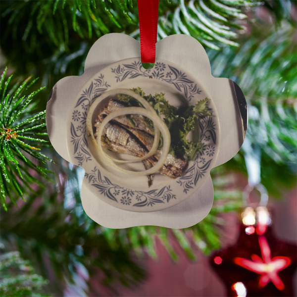 Custom Design - Metal Paw Ornament - Lifestyle