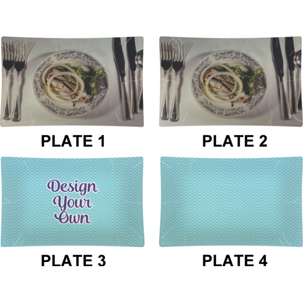 Custom Design - Set of Rectangular Dinner Plates (Approval)