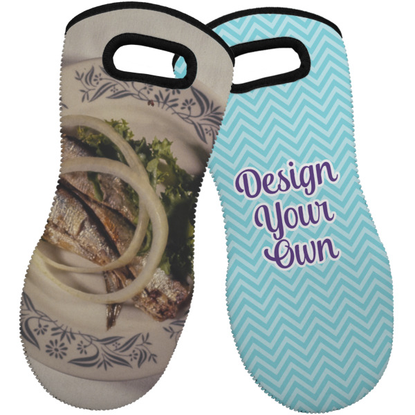 Custom Design - Neoprene Oven Mitt -Set of 2 - Front