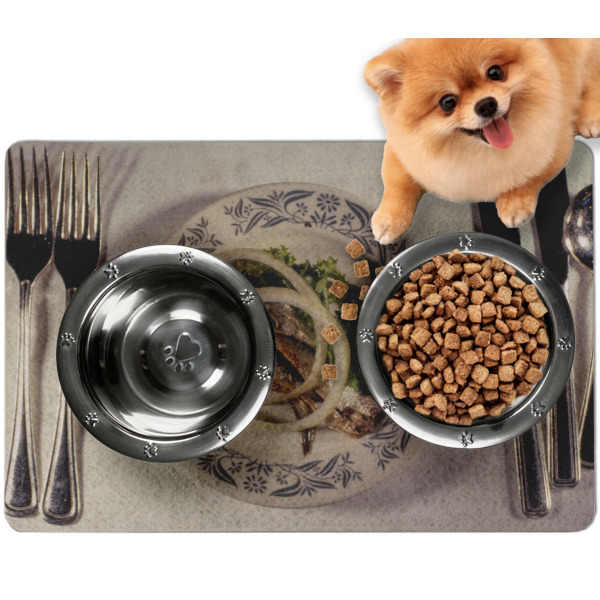 Custom Design Your Own Dog Food Mat - Small
