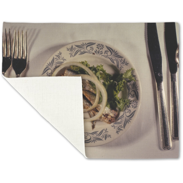 Custom Design - Linen Placemat - Folded Corner (single side)