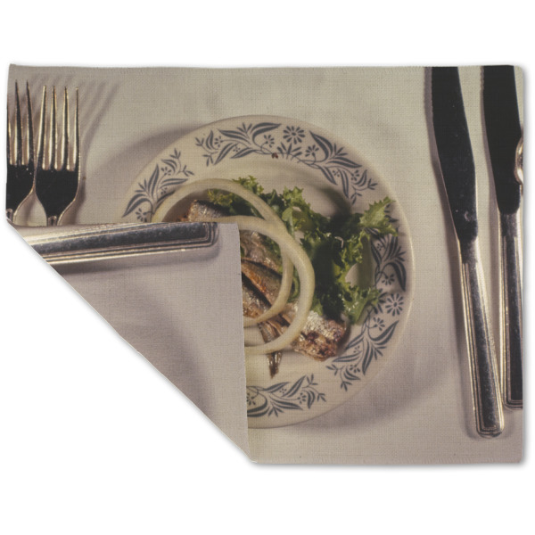 Custom Design - Linen Placemat - Folded Corner (double side)