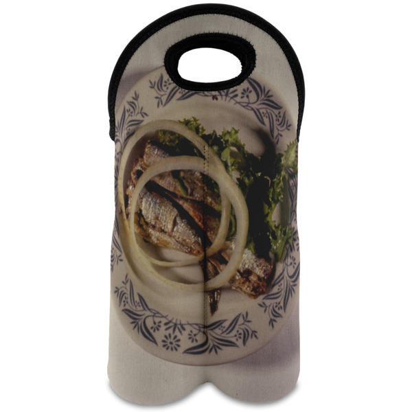 Custom Design Your Own Wine Tote Bag - 2 Bottles