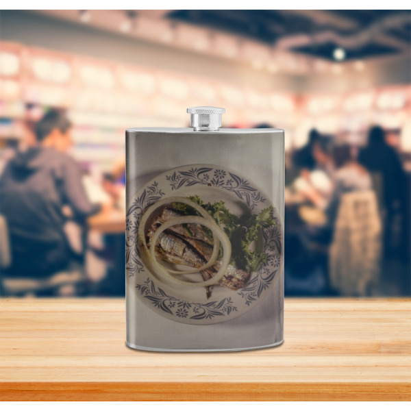 Custom Design - Stainless Steel Flask - LIFESTYLE 2