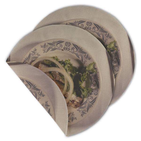 Custom Design - Round Linen Placemats - MAIN (Double-Sided)