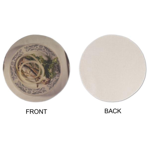 Custom Design - Round Linen Placemats - APPROVAL (single sided)