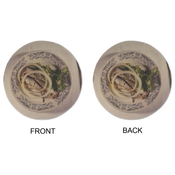 Custom Design - Round Linen Placemats - APPROVAL (double sided)