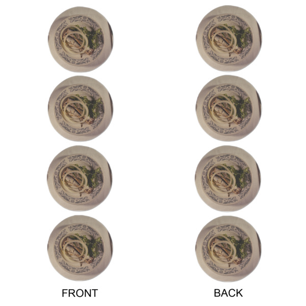 Custom Design - Round Linen Placemats - APPROVAL Set of 4 (double sided)