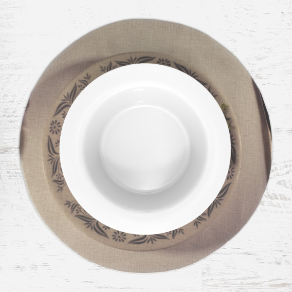 Custom Design - Round Linen Placemats - LIFESTYLE (single)