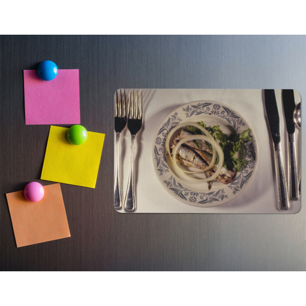 Custom Design - Rectangular Fridge Magnet - LIFESTYLE