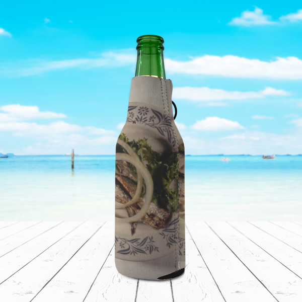 Custom Design - Zipper Bottle Cooler - LIFESTYLE