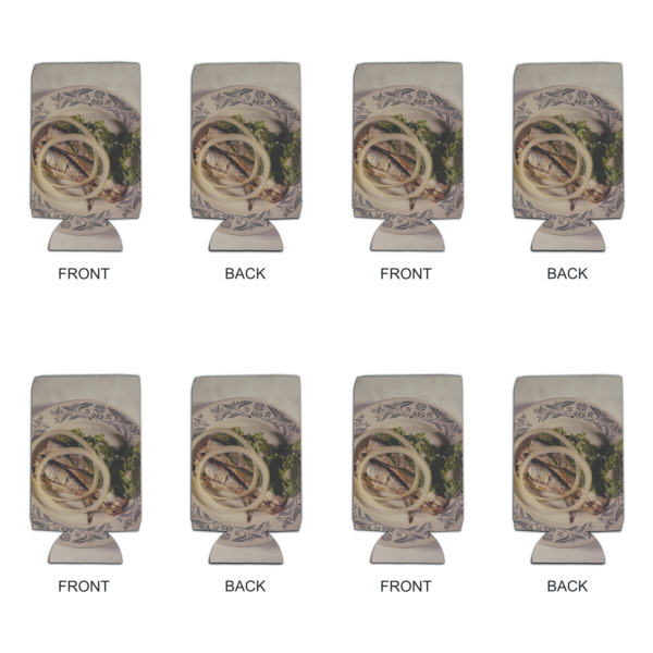 Custom Design - Can Cooler - 16oz - Set of 4 - Front & Back