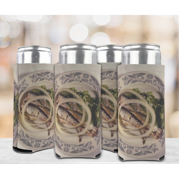 Custom Design - Can Cooler - Tall 12oz - Set of 4 - In Context
