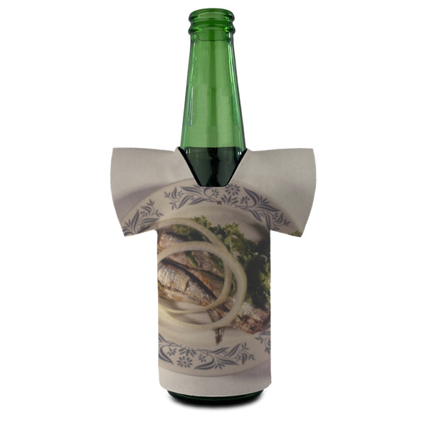 Custom Design - Jersey Bottle Cooler - Set of 4 - FRONT (on bottle)