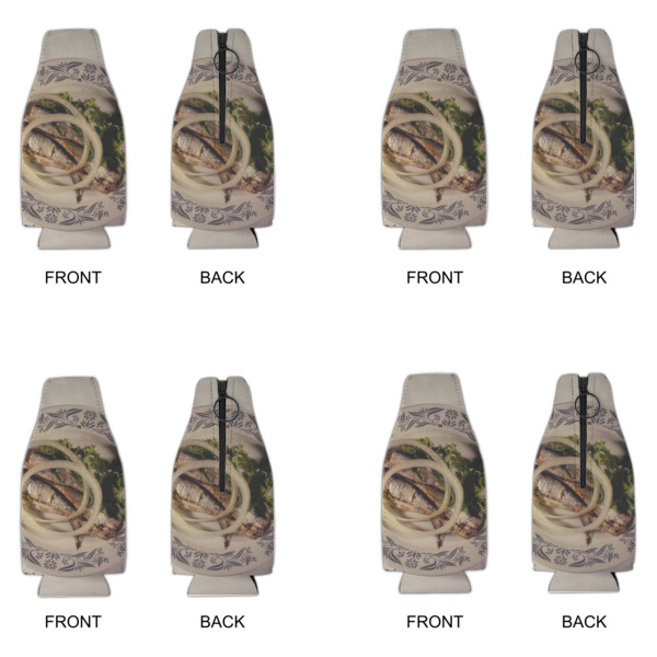 Custom Design - Zipper Bottle Cooler - Set of 4 - Approval