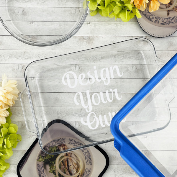 Custom Design - Glass Baking Dish - 13"x9" - Lifestyle