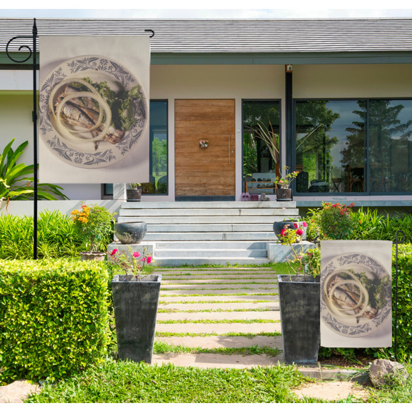 Custom Design - Large and Small Garden Flag - LIFESTYLE