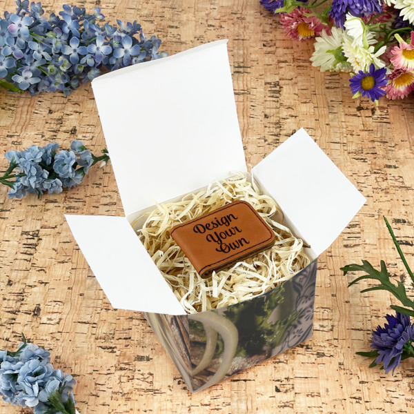 Custom Design - Cube Favor Gift Box - In Context